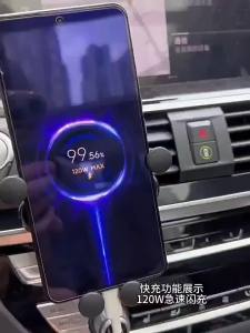 AU Car Charger 120W Super-fast charging adapter for Xiaomi and Apple phones compatible with car lighters with a one-to-two splitter
