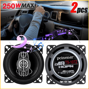 COD KIRIM CEPAT Pcinener 2 PCS Speaker Pintu Mobil Full Bass Truk Canter HiFi 4 Inch 250W TS 1072
