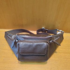 Tas Pinggang Waist Bag Pria Kulit Sapi Asli Karl Sangkoni MJ-Tas Pinggang 15