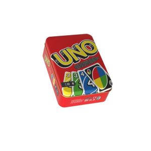 Genuine UNO Cards Enhanced Edition thickened Classic Edition Uno Deluxe Iron Box Edition Card game poker board game