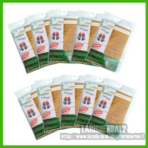 PROMO 10 PASANG kinoki KOYO KAKI BAMBOO GOLD DETOX FOOT PATCH
