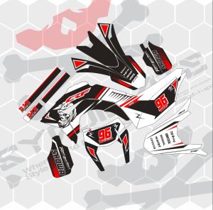 Decal/Stiker  crf150L-DTracker-klx bf-WR155/Gordon full body(Bisa ganti warna+nama+no)