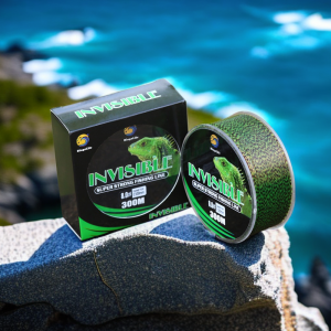 Bingolife Senar Bunglon Speckle Hijau 300m Invisible Fishing Line Anti Keriting Kuat Max 15kg