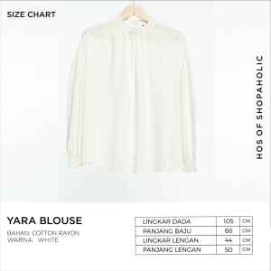YARA BLOUSE - Atasan - Blouse Wanita - Katun Rayon - All Size