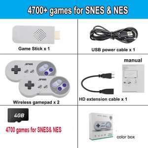 SF900 Classic Retro Video Game Console 1500+/4700+ Games 16 Bit Mini Consola Wireless 4K HD TV Game Stick