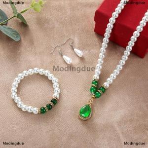 [COD] Modingdue Vintage Fashion Jewelry Set For Women Necklace Earrings Bracelet Set Wedding Party Jewelry Gift Pendientes