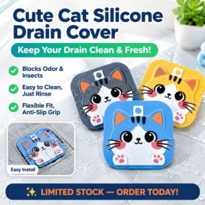Smell-Proof Dual Layer Cartoon Drain Cover Bathroom Accessory