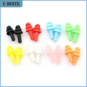 【E-WOITD】 20Pcs Silicone Ear Plugs Anti Noise Earplugs Comfortable For Study Sleep