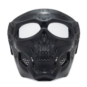 Motorcycle Face Mask Skeleton Style Mask Helmet Full Face Protection Sand Proof Goggles Off-road Outdoor Sports