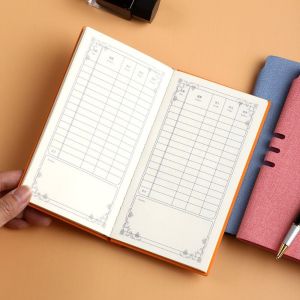 MMLUCK ผู้ใหญ่นักเรียน แบบพกพาได้ ค่าจ้างเงินเดือน การประหยัดเงิน รายละเอียดค่าใช้จ่ายต่างๆ สมุดบันทึกติดตามบัญชี สมุดบัญชีแยกประเภทค่าใช้จ่าย หนังสือทำบัญชีธุรกิจ A6 สมุดวางแผนการเงินในครัวเรือน