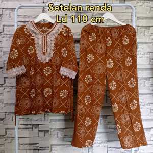 Setelan arab one set terbaru/setelan renda arabian/setelan kekinian