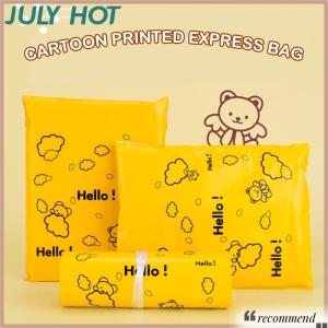 [JULYHOT] 10Pcs Colorful Bear Courier Bag Envelope Packaging Bags Pink Waterproof Self Adhesive Seal Pouch Shipping Mailing Bag Transport Bag