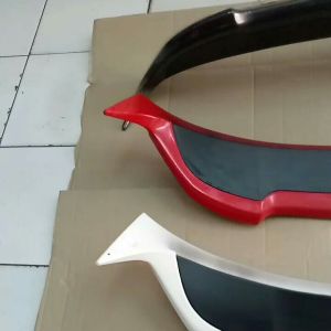 Spoiler Brio Rs 2 warna plus lampu Accessories Mobil Warna Merah Spoiler Mobil Hitam Dop - Lazada