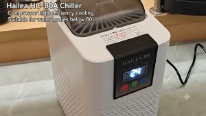 Hailea HC-80A Aquarium Water Chiller Warmer Cooler Temp Controller for 80L Fish Shrimp Coral Reef Tank