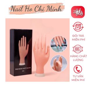 [Sản phẩm mới]Bàn tay giả silicone tập làm nail - loại khớp dẻo linh hoạt