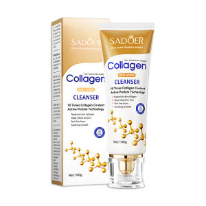 KADAIE SADOER Beauty Collagen Facial Wash Anti-Wrinkle Cleanser For Face Oil Control Deep Clean Foam Cleanser 100g