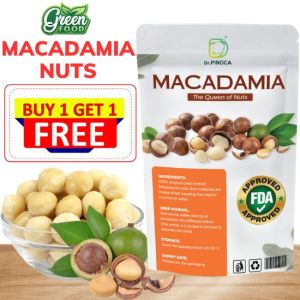 MACADAMIA NUTS Dr Pinoca Macadamia Ready To Eat With Shell Unsalted Rich Nutrition Healthy Good For Health 180gr
