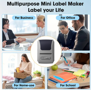 Bluetooth Thermal Label Printer 12-57mm | Portable Barcode Sticker Maker for Jewelry Cable Business Wedding