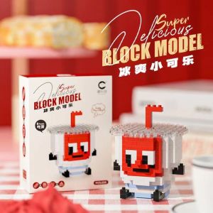 Snack & Fruit Building Block Education DIY Cute Food 3D Mini Cartoon Block Snek & Buah-buahan Blok Mainan DIY Makanan