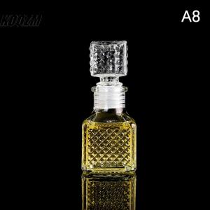 KOQZM 1 Pcs Small Empty Spirit Whisky Wine Bottle 50ml Mini Glass Alcohol Liquor Bottles With Screw Cap Whiskey Decanter