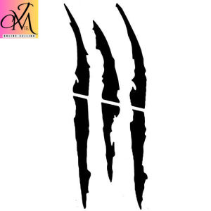 "Monster Scratch 7"X3"- Long lasting Quality Waterproof Vinyl Sticker For Cars.