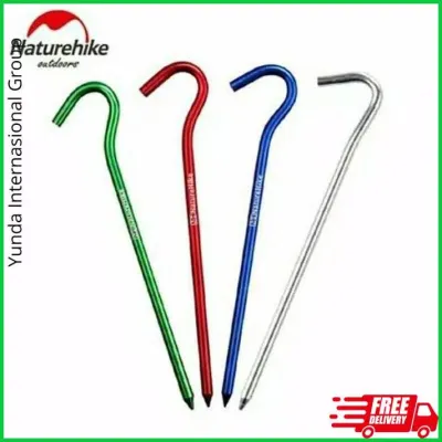 Pasak Aluminum Bulat Naturehike Nh15A008-I Pasak Tenda 1 Bks (8Pcs ) Terbaik Dikelasnya