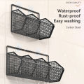 Multifunction Kitchen Wall Mounted Rack Organizer Storage Basket Hanging Shelf Bathroom Stainless Organizer. 