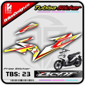 SSticker Striping Variasi Beat Esp/Street - Stiker Striping Variasi Motor Beat Esp/Street .TBS.23