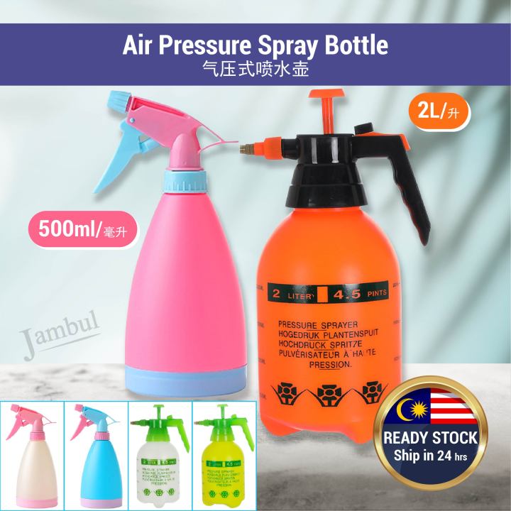 500ml/2L Pressure Pump Water Sprayer Bottle Container Home Garden ...