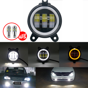 4 inch 3.5 inch LED Fog Lights 60W Amber Yellow CREE Led Chip Driving Offroad Fog Light Drl for Jeep Motorcycle Car Accessories
