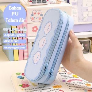 Tempat Pensil 2 Layer Motif Lucu / Kotak pensil Alat Tulis Style Korea / Pouch Pancil case waterproof