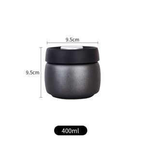 SZXBOGS 400 800 1200ml Coffee Beans Vacuum Sealed Jug Large Capacity Stainless Steel Coffee Vacuum Canister Durable Keep Fresh Food Storage Container Kitchen