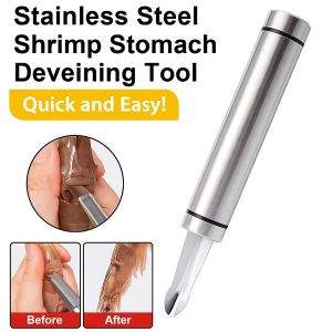 Stainless Steel Shrimp Stomach Remover Deveining Tool Longan Lychee Fruit Corer Shrimp Deveining