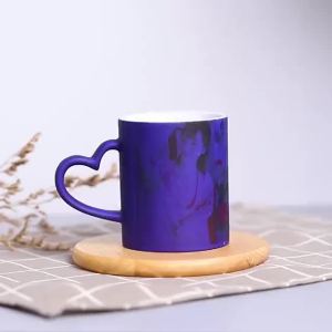 DIY Customized Magic Mug Hot water change color Ceramic cup print LOGO photo picture Birthday Creative Present Gift Package
