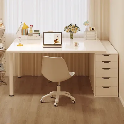 Bàn làm việc đa năng chân sắt kèm tủ để đồ có ngăn kéo thương hiệu IGA - GM123.11