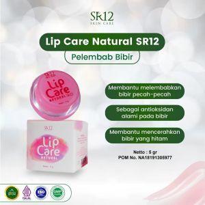 SR12 LIP CARE CHERRY PELEMBAB BIBIR - PENCERAH BIBIR ALAMI - LIP BALM