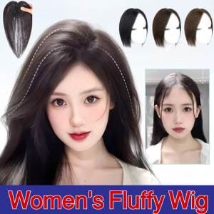 Fake Hairpiece for All Year Round Adults Hair Volume Boosting Natural Look Real Hair Fibers Perfect for Covering Gray Hair and Enhancing Face Shape