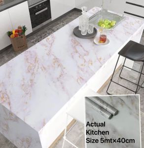 fashion  KITCHEN FOIL 5meter by 40cm self adhesive waterproof foil quality heatproof oilproof