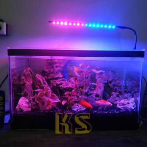 Lampu aquarium aquascape LED smd lampu akuarium jepit 5 volt kabel USB lampu ikan hias