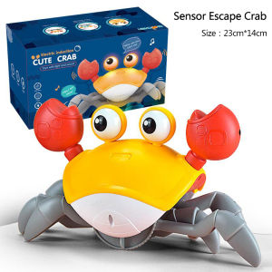 Crab Crawling Baby Toys Walking Crab Toddler Toys Moving Dancing Automatically Clambing Baby Toy with Music and Light Up Kids Baby Birthday Gift