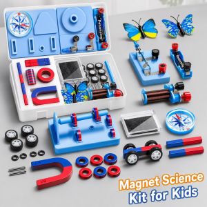 Baby‘s Mommy Magnet Science Kit ABS Material Primary Kids Experiment Set Boost Hand Brain Skills Compass Magnetic Learning Toy