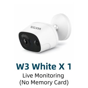GXM W3 Pro 2K Wireless Security CCTV IP WiFi Battery Rechargeable Home Surveillance Baby Pet Waterproof Monitor Indoor Outdoor Camera