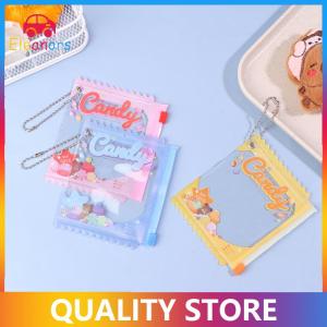 [Eleanor] Phim hoạt hình trong suốt PVC chống bụi lưu trữ túi búp bê hiển thị túi với Keyring mini bí ẩn Hộp búp bê tổ chức Túi