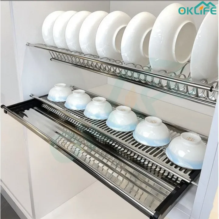 OKLIFE. SG]Kitchen Cabinet Dish Rack/Stainless Steel 304 Kitchen ...