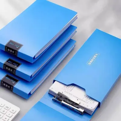 【TheCoachesJournal】Portable Invoice Receipt Bill Holder Receipt Storage Folder Check Folder For Finance Supplies