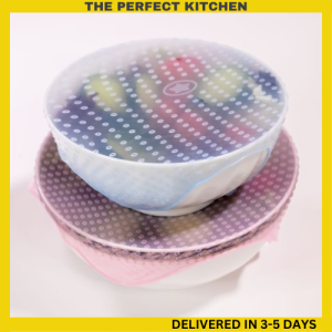 TPK Premium 4Pcs Silicone Food Wraps from Lexngo - Pembalut Makanan Magic