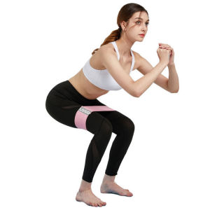 2Pcs Resistance Bands for Legs and Butt Fabric Workout Bands for Squat Glute Hip Training