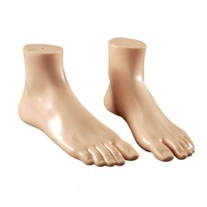 1 Pair Female Realistic Foot Model Foot Replicas Soft PVC Texture Suitable for Shoe Display Training And Art Reference