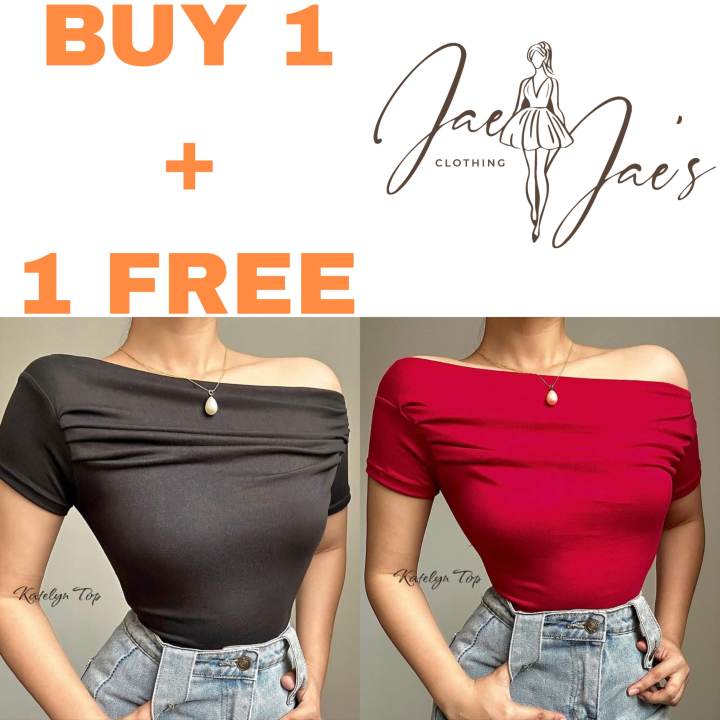 KATELYN BUY 1 + 1 FREE (2PCS) Asymmetrical Basic Cotton Double Lining ...