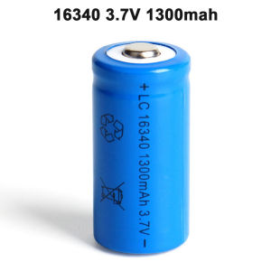 Battery Baterai Lithium Ion 16340 CR123 3.7V isi ulang Rechargeable recharger 1300mAh